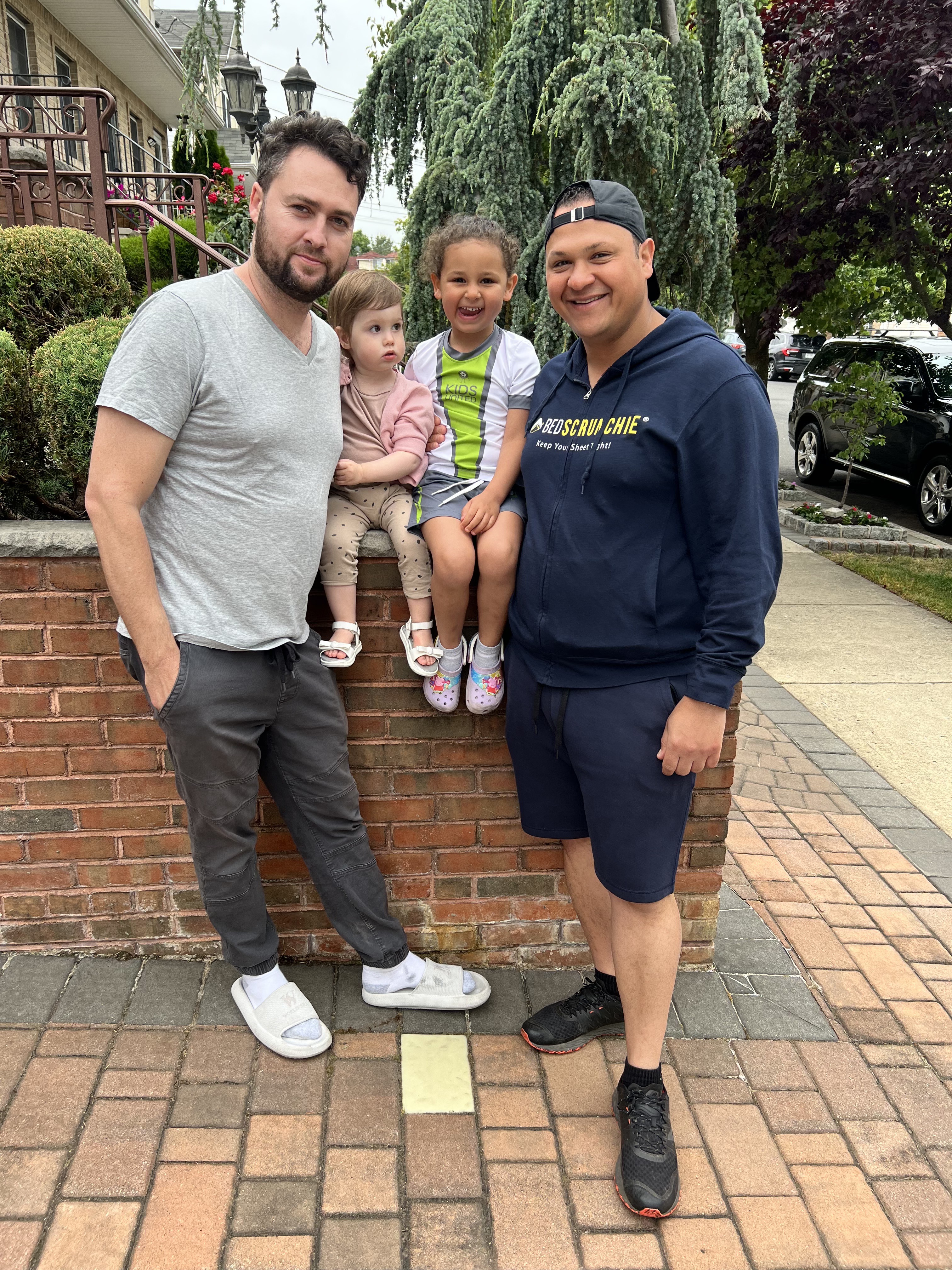 Jack and Mike with their daughters